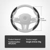 Leather Car Steering-wheel Cover Anti-slip Steer Wheel Cushion For Volkswagen VW Scirocco Passat Polo B5 B6 B7 CC Tiguan Sharan QS0