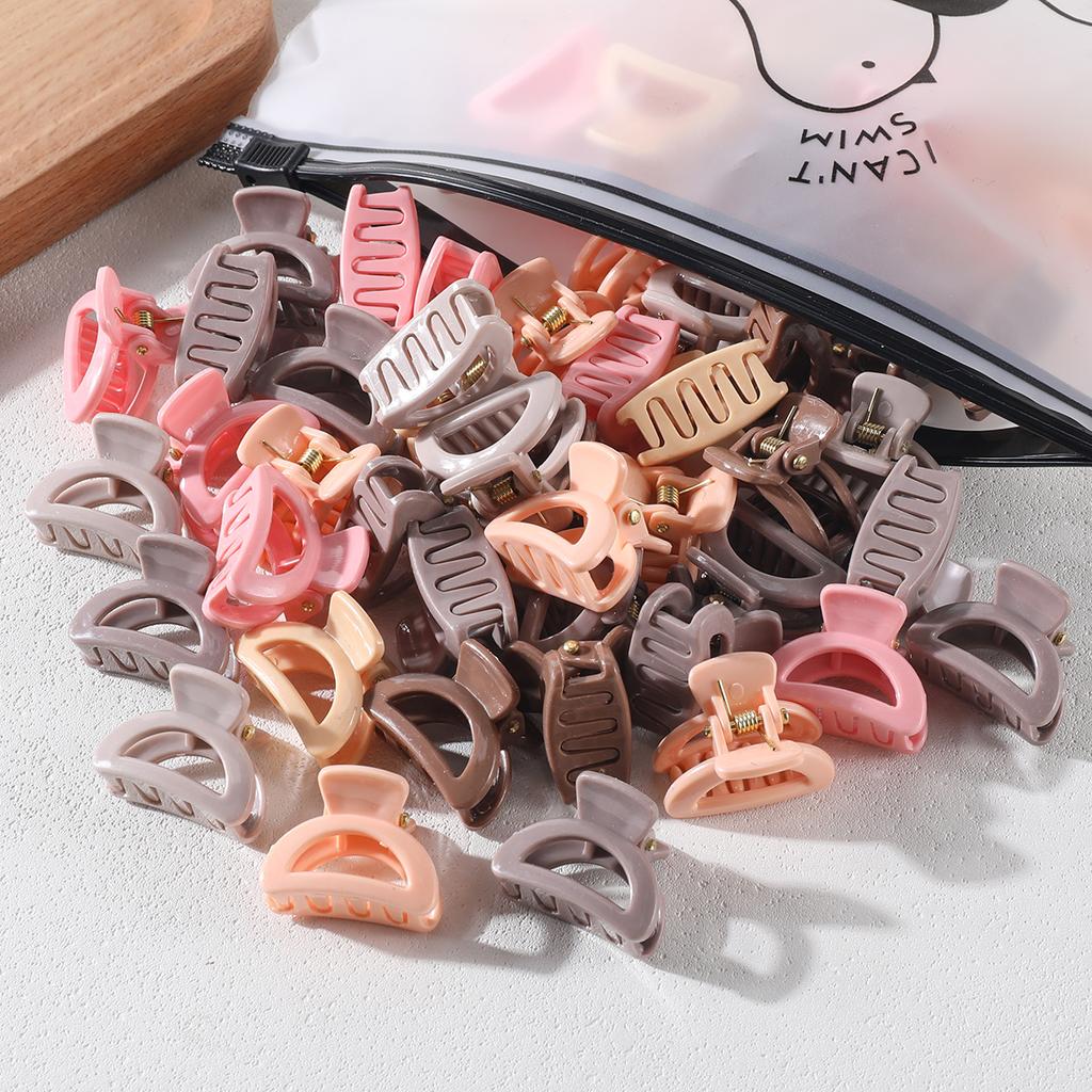 20Pcs Small Hollow Hair Claw Clip for Women Girls Mini Crab Clips 1 Inch Sweet Horsetail Hairpins Girs Hair Accessories