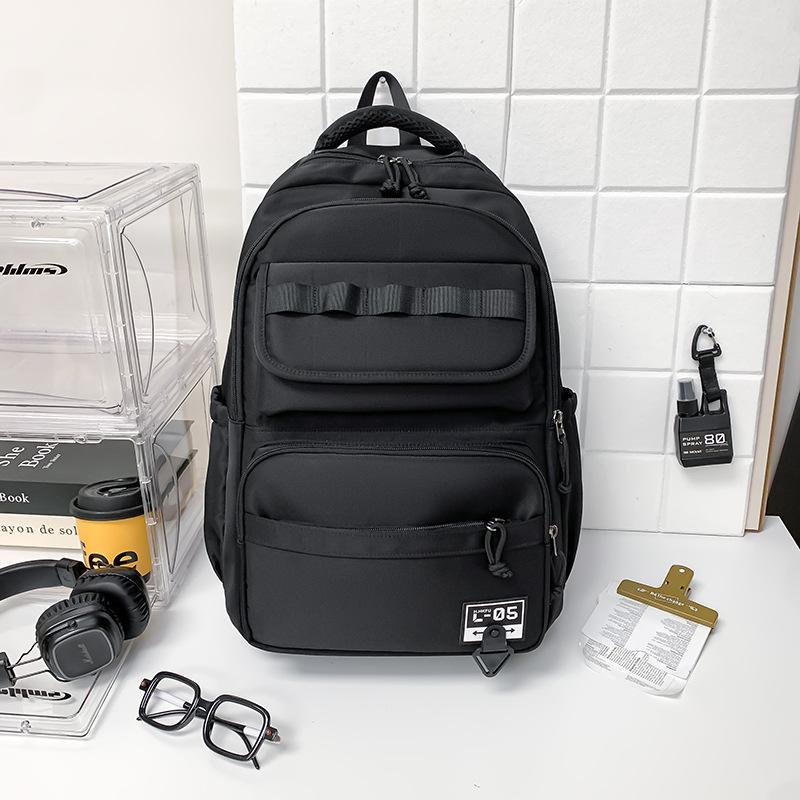 Schoolbag1011 New Japanese College Student Backpack Men's Travel Backpack Junior High School High School Students Large Capacity Multi-layer Schoolbag