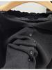 Women’s High-End Ruffle Lace V-Neck Knit Cardigan Sweater