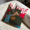 Hot FFire Forceing Cushion Cover Soft Decorative Pillow Case Suitable for Bedroom Sofa Car Travel Use