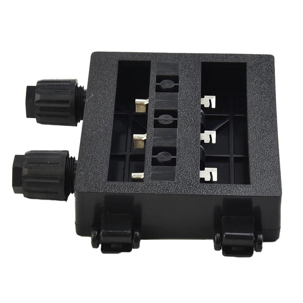 1Pcs 50W-120W 6A Solar Junction Box Electrical Testing Tool Black PV Module Box for 6.5A Solar Panel IP65 Waterproof