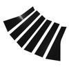 6PCS Car Door Window Pillar Posts Cover Trim Exterior Door Window Pillar Panel Decorative Cover Replacement for     Cherokee 2011-2021