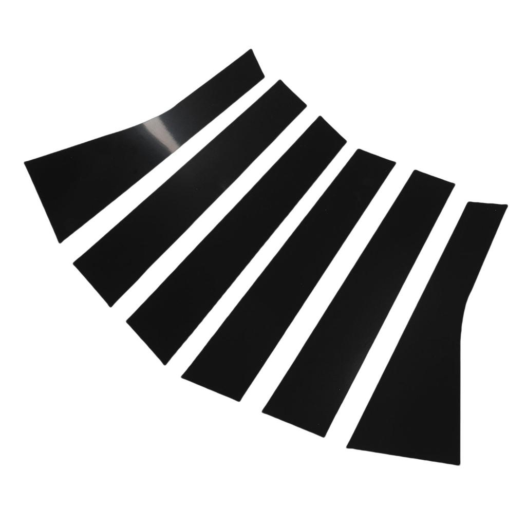 6PCS Car Door Window Pillar Posts Cover Trim Exterior Door Window Pillar Panel Decorative Cover Replacement for     Cherokee 2011-2021