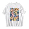 Luffy and Ace Anime T - Shirt - Colorful Collage Design Unisex Tee