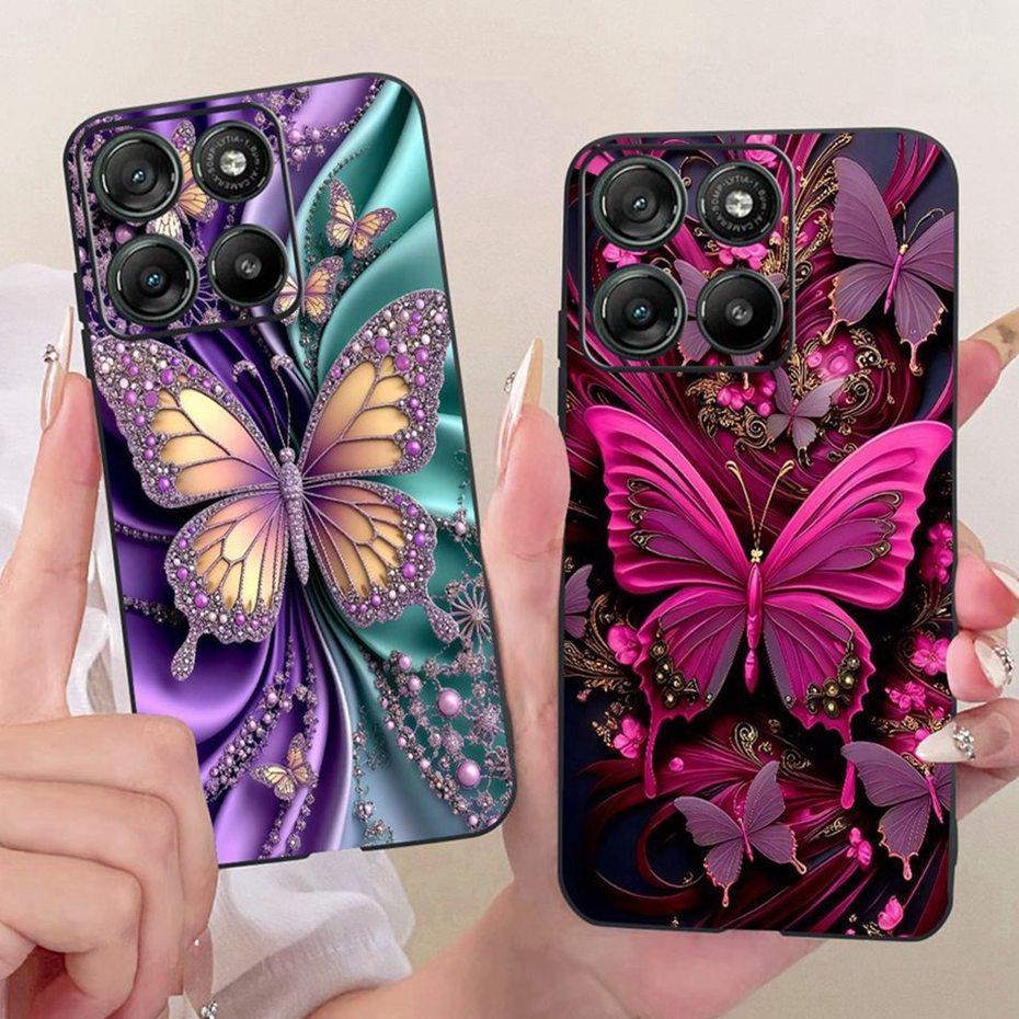Cute Printing Phone Case For Motorola Moto G67 Power / G57 Power 5G Soft Black Silicone Cases For MOTO G67Power Covers Bumpers