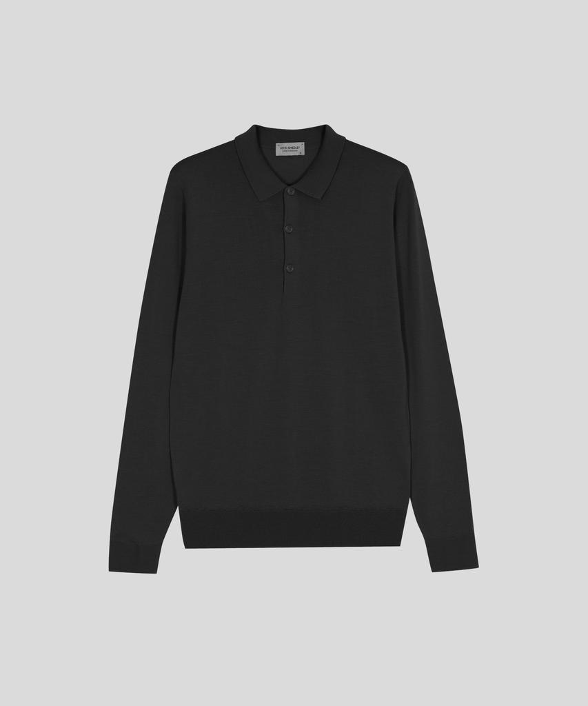 JOHN SMEDLEY Belper Extra Fine Merino Wool Standard Fit Polo Knit Seasonal 9 Colors (B Type)