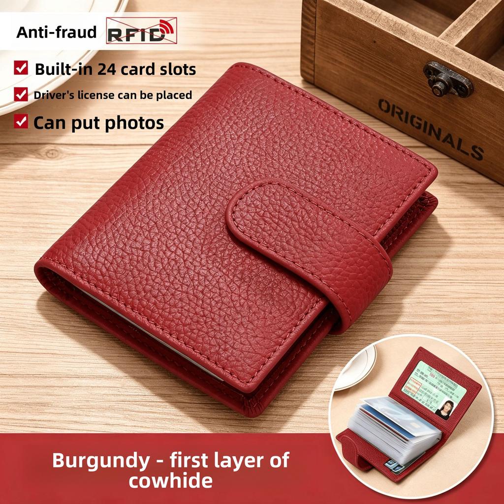 Card bag, male and female large-capacity multi-card cover, driver's license anti-card bag