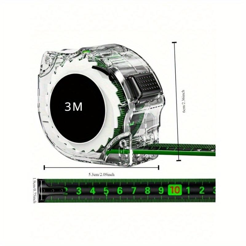 Self Locking Fluorescent Steel Tape Measure HighPrecision Ruler Measuring Tool Widened Meter Ruler