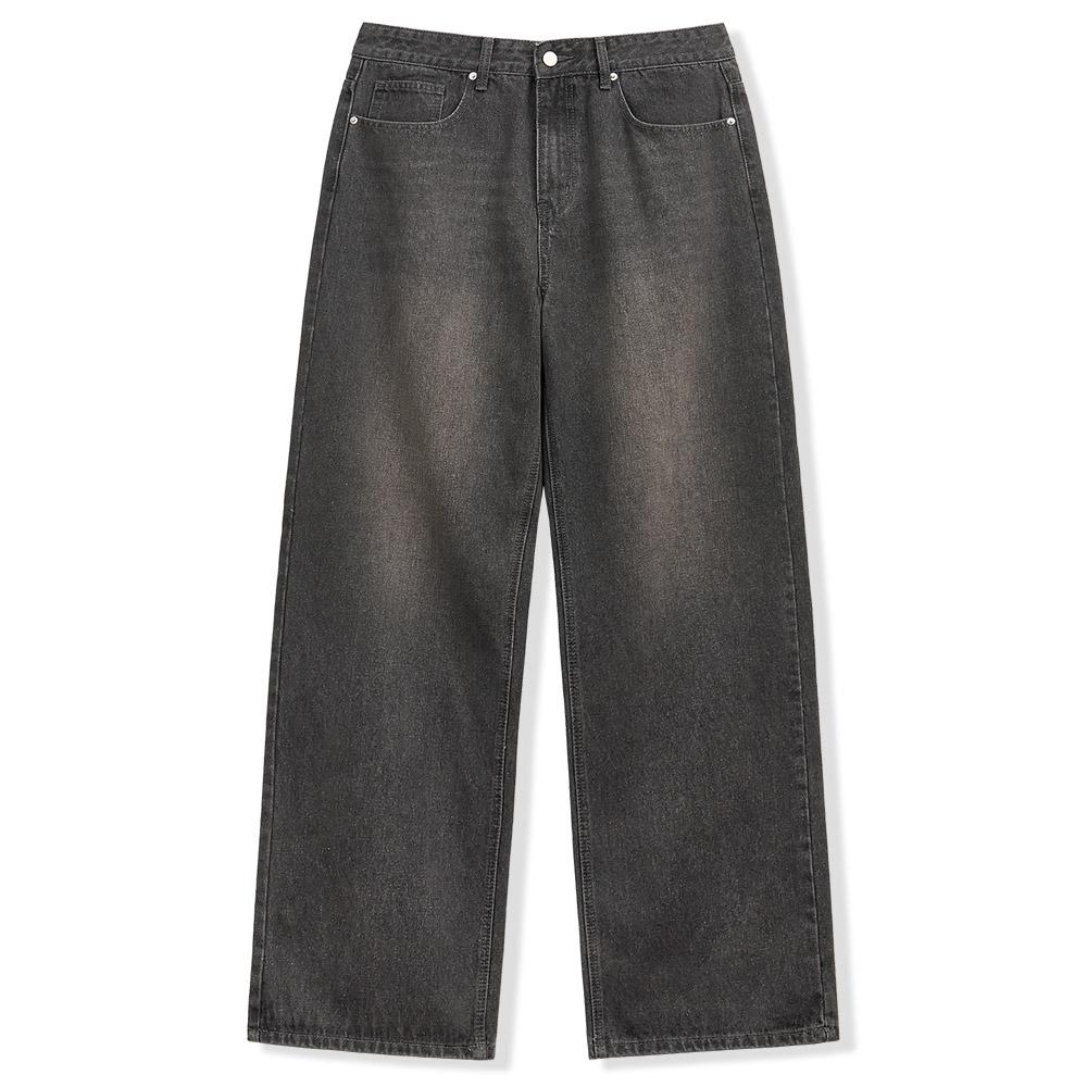 Nasyujeueol Basic Washed Wide Denim Pants_[Grey]