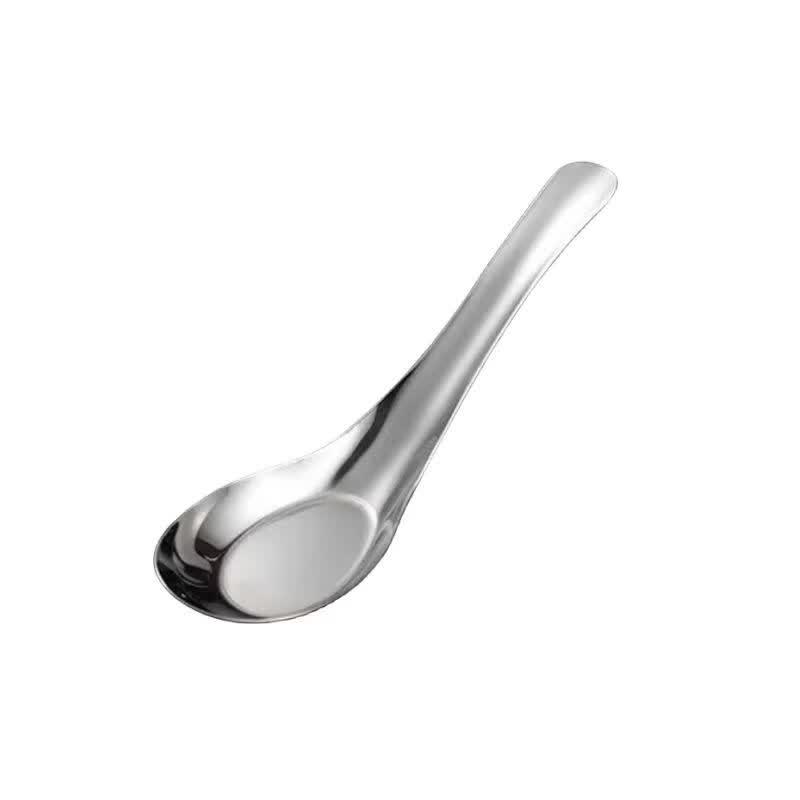 Qianxing 304 Stainless Steel Retro Deep Spoons Set