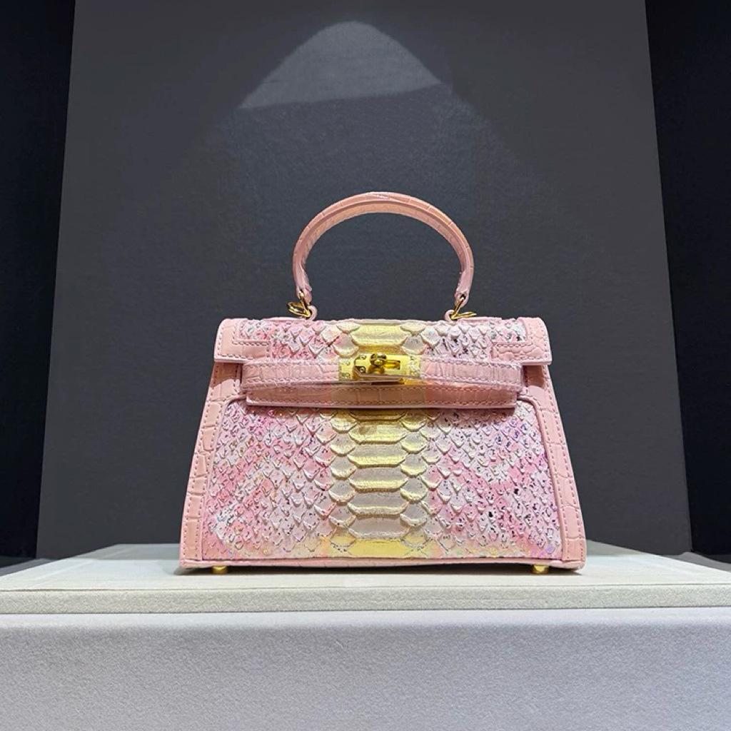 

Новая сумка с узором под питона, кожаная сумка кроссбоди, женская сумка на одно плечо