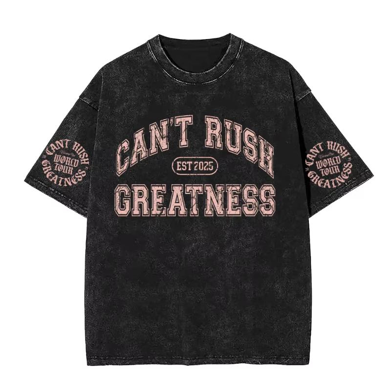 Rapper CENTRAL CEE WILD WEST Tour Magliette Lavate Vintage Unisex Donna Moda Maglietta Larga in Cotone Hip Hop Streetwear