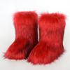 Fashion Fluffy Mid-calf Boots Winter Women Fashion Snow Boots Warm Cotton Shoes 2025 New