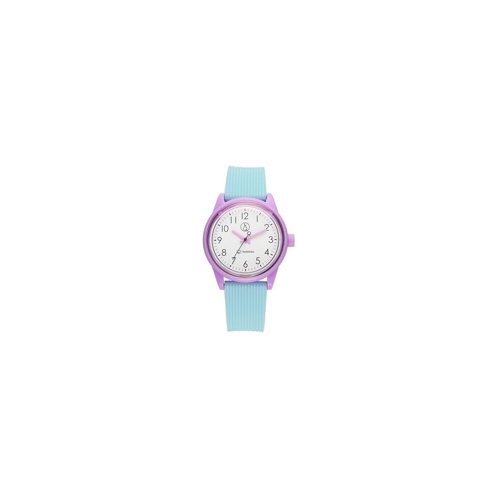 Citizen QQ Analog Smile Solar Waterproof Watch with Urethane Strap Lilac Purple