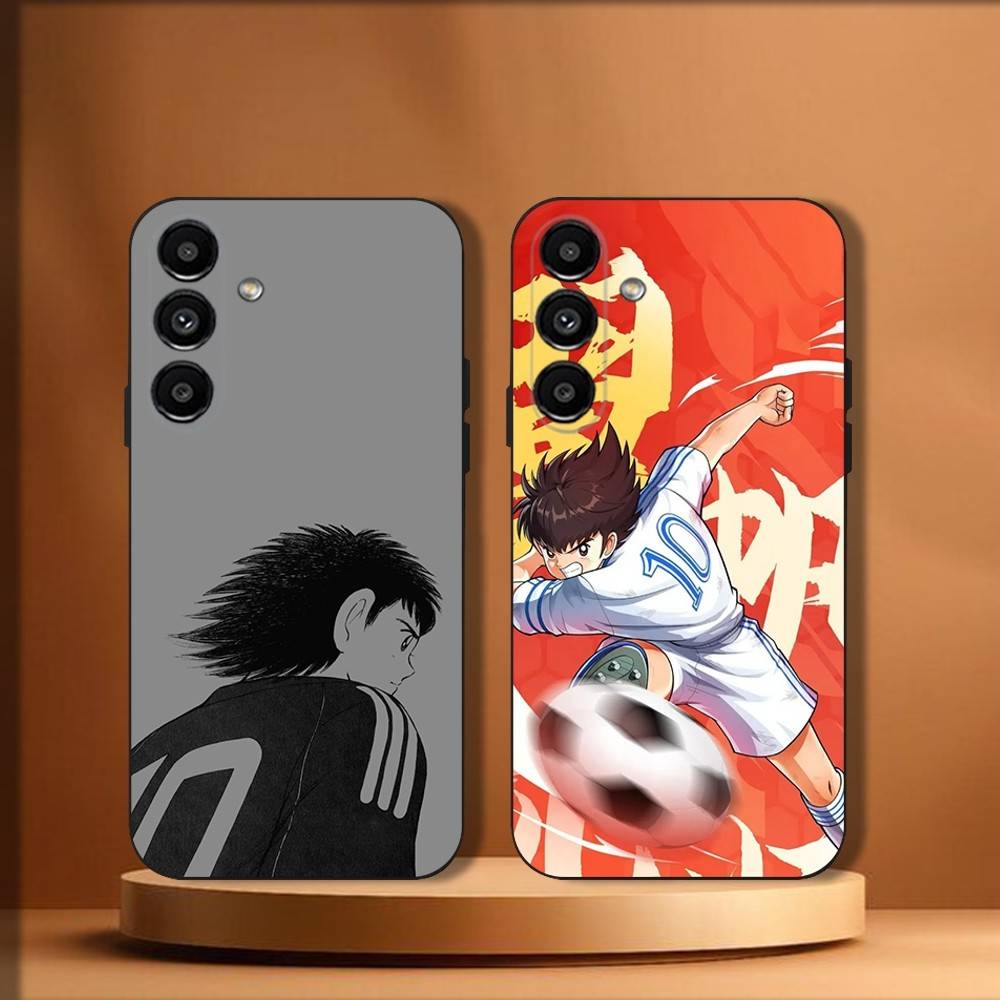 Anime C-Captain T-Tsubasa Phone Case For Samsung Galaxy A20,A21s,A22,A31,A32,A52,A53,A72,73,A80 Soft Black Cover
