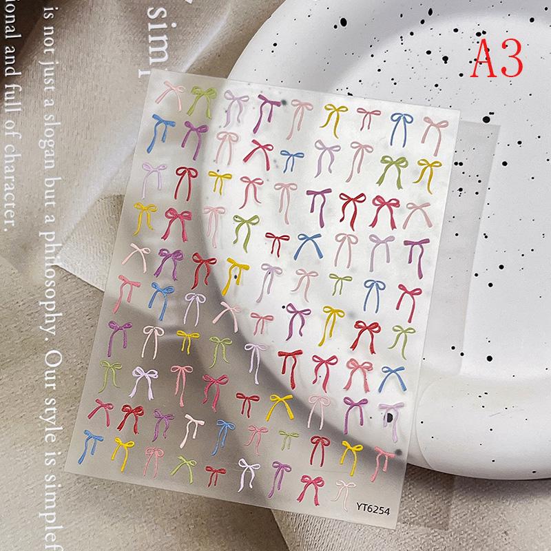 3D White Fish Tail Nail Stickers DIY Nail Art Decals for Women Easy Apply Manicure Artwork Decoration