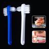 10Pcs Double-Sided Denture Toothbrush Cleaning Brush for Invisible Braces Retainer Oral Care Descaling Brush for Men & Women
