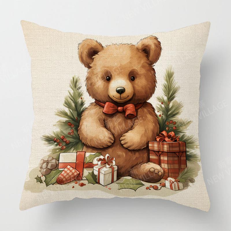 Decorative Cushion Home Living Room Decor Throw Pillow Cover xcm xcm xcm xcm plant winter Merry Christmas