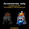 P10102 DIY LED Light Kit For Lego 75416 Chopper (C1-10P)™ Astromech Droid Assembled Building Block Toy Decoration Adjustable Lighting Accessories