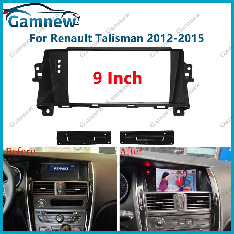 9 Inch Car Frame Fascia Adapter Android Radio Dash Fitting Panel Kit For Renault Talisman 2012-2015
