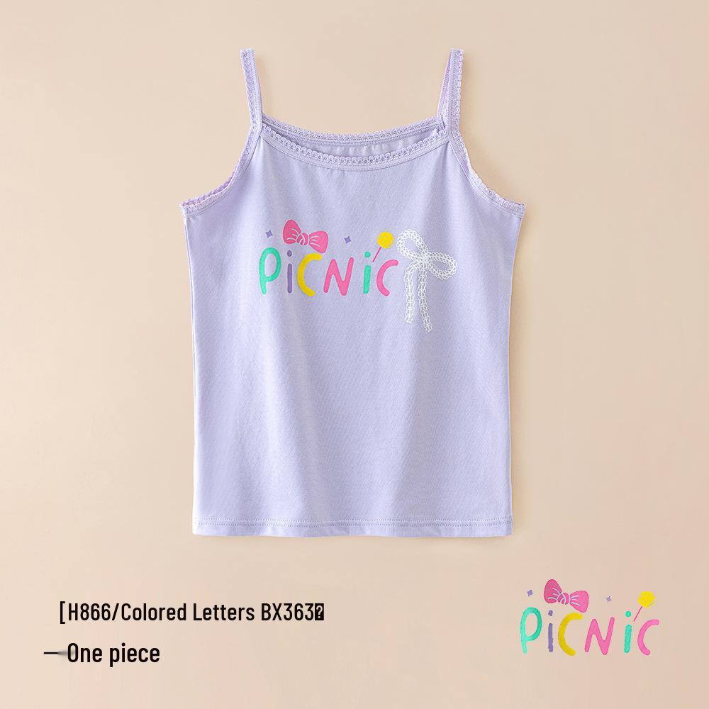 A-Class Summer Pure Cotton Antibacterial Tank Top for Girls and Infants