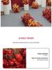 Red Theme Wedding Decoration Set: T-stage, Welcome Area, Ground Row, Aisle, and Flowers in Chinese Style.