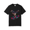 Breakdance Vinyl Grafik T-Shirt Schwarz Frontdruck Comfort Colors 1717