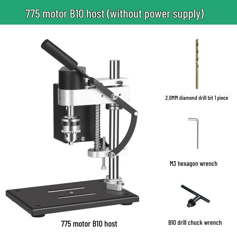 

Compact Desktop Drill Press: Mini Variable Speed Electric Drill Stand for Precision Home Drilling