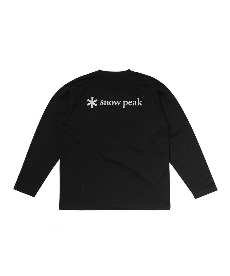 

Snow Peak SP Logo Pocket Cut and Sew Long Sleeve for Men and Size XL L/S T-Shirt EC-TS-25AU014 T-Shirt Women, Black, чёрный