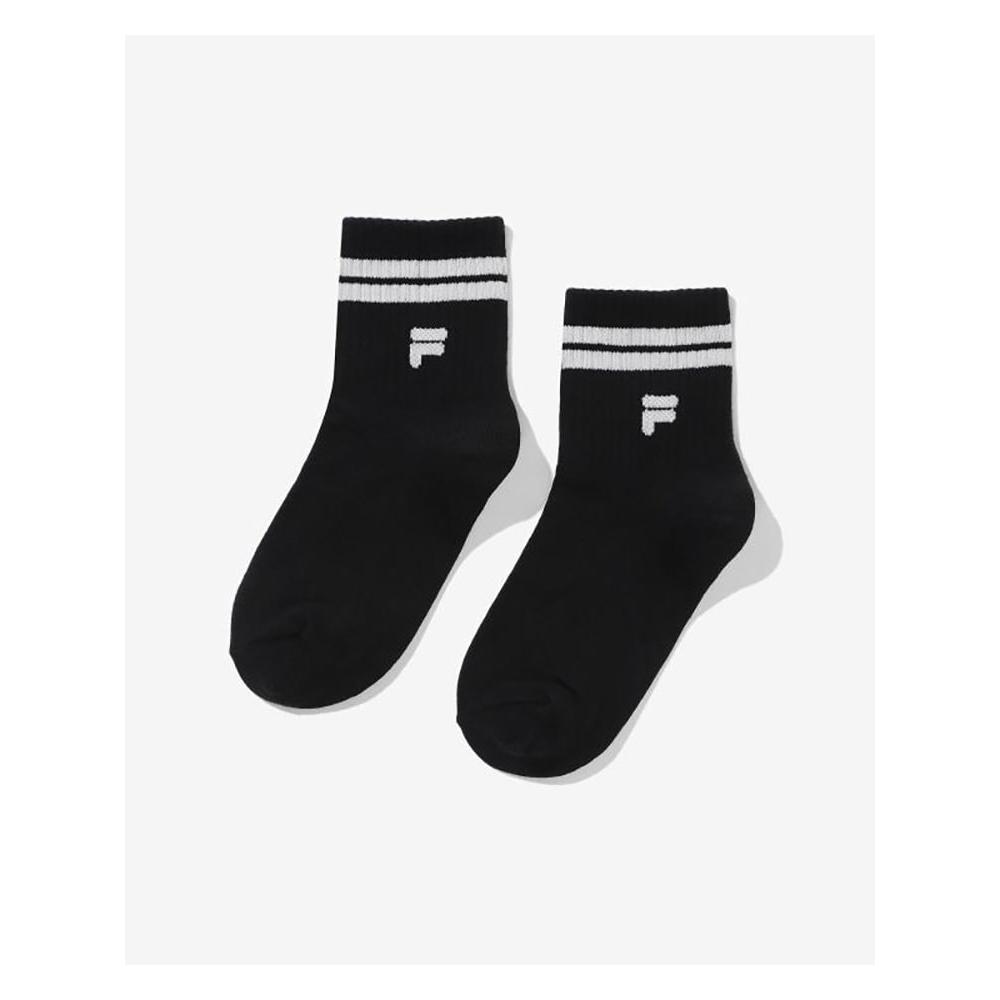 [Fila Kids] F Logo Long Neck Socks  Fk3scF5350x Blk  q0zFk3scF5350xBlk