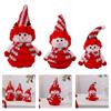 Festival Snowman Doll Ornament Plush Toy For Winter Parties Quality Cotton Plastic Materials Easy Setups Store Display
