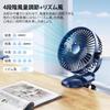 iNeibo Desktop Small USB 4000mAh High 20dB Super Strong 20 Hours of Continuous 4 Airflow Rhythmic LED Desk Clip Mini for Living Heatstroke Prevention