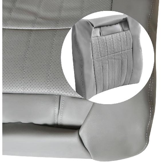 Driver or Passenger Side Top Lean Back Seat Cover Medium Grey #143 Compatible with Chevy Impala SS Sedan 4 Door 1994 1995 1996