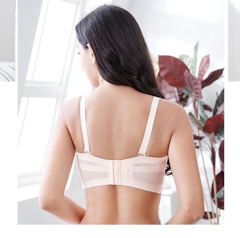 Plus Size Strapless Push-Up Anti-Slip Bra - Large Cup, Thin Style, Invisible Adhesive, Women's Bandeau.