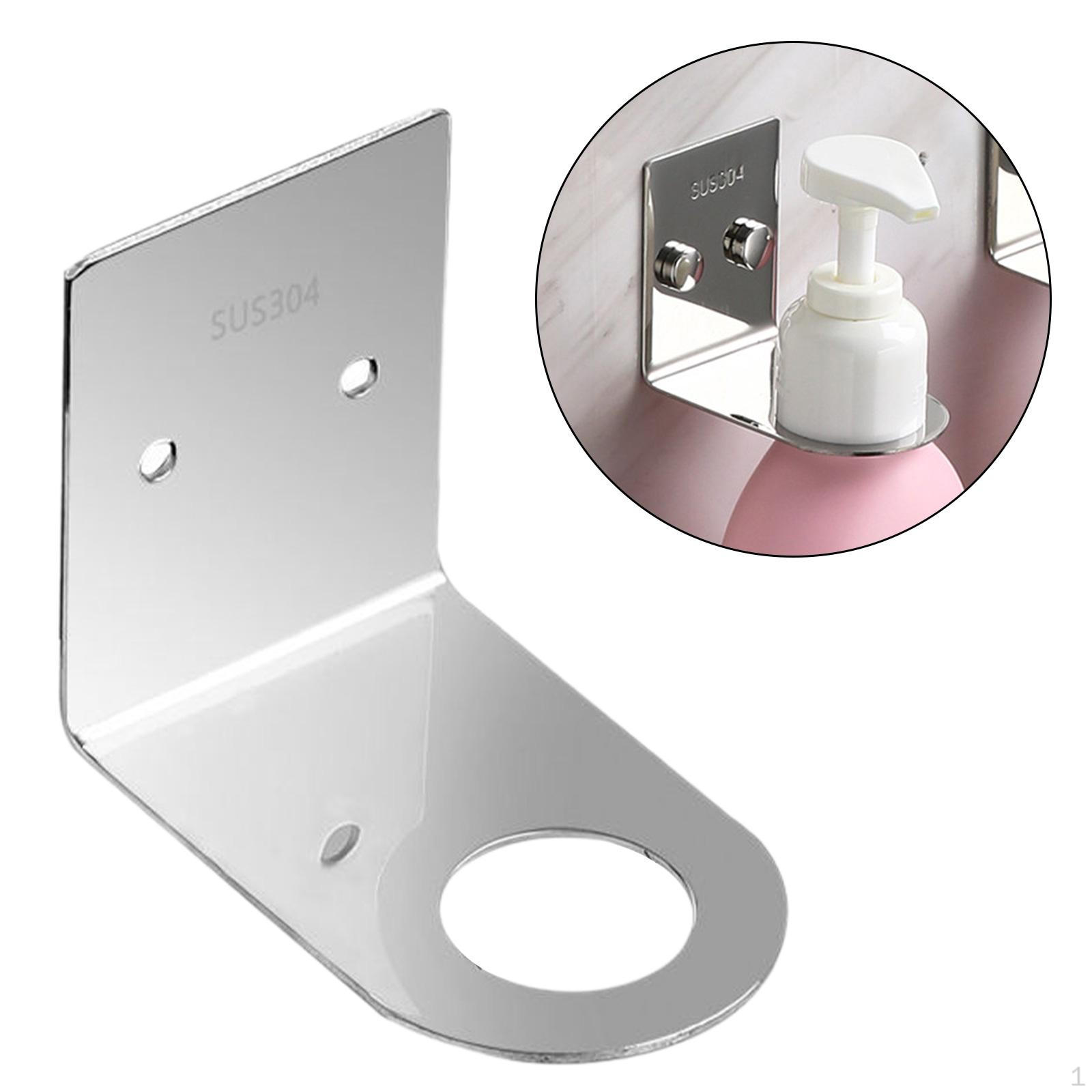 

Держатель для дозатора мыла, ручная помпа, подставка для бутылок, сверхмощная, простая установка, подвесная стойка для хранения argent