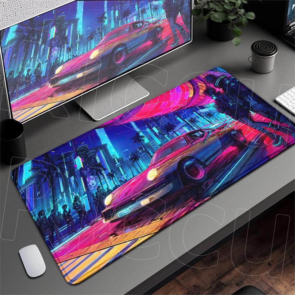 Kawaii Anime Girl Deskmat HD Printing C_cyberpunk Non-slip Mouse Pad XXL Laptop Gamer Dragon Speed Keyboard Rug Durable Washable
