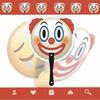 Clown Fan Portable Durable Funny Joker-Style Student Summer Mask