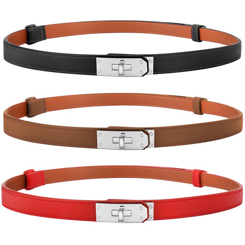 Eleganter Damen Gürtel mit verstellbarer Legierungsschnalle - Modischer Leder Taillengürtel & Kleideraccessoire