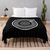 Vintage Vinyle Records For 80s Music Players Or Music Lovers - Vinyle Records Throw Blanket