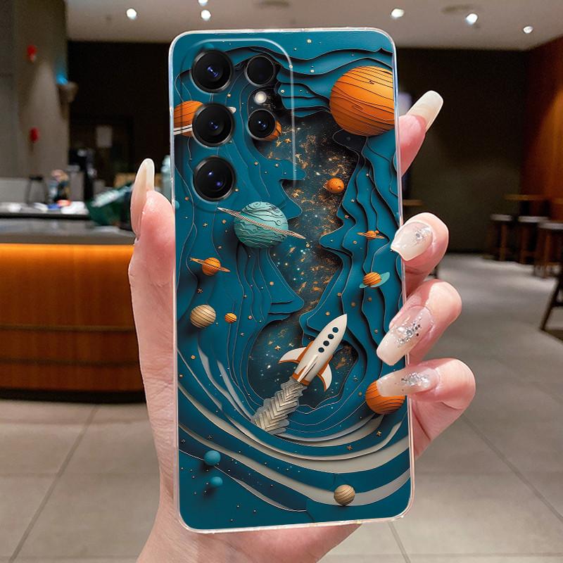 Bag Clear Case For New Hot Samsung Galaxy S26 Ultra S26 edge S 26 Plus Cover Luxury Pretty Butterfly Flower Soft TPU Phone Cases