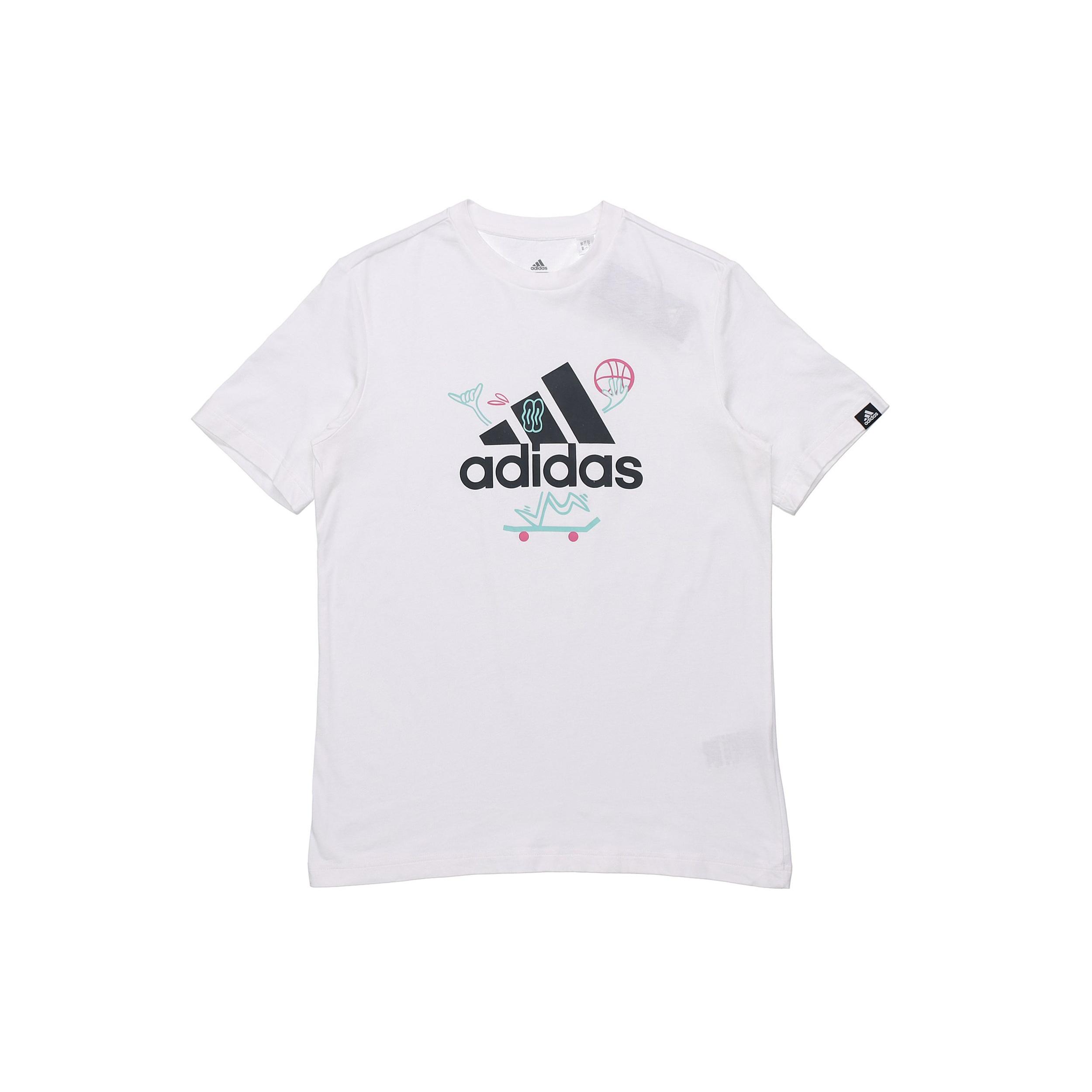 adidas Logo Printing Pattern Sports Male White Men s GL3708 XXL