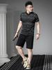 Ozhouzhan 2025 Summer New Trendy Slim fit Polo Shirt Men's Short sleeve T-shirt Fashion Print Lapel Top