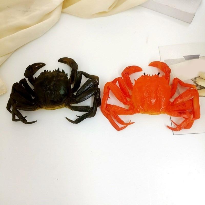 Realistic Artificial Chinese Mitten Crabs Realistic Artificial Crabs Decors for Festival Parties Kitchen Ornamentation