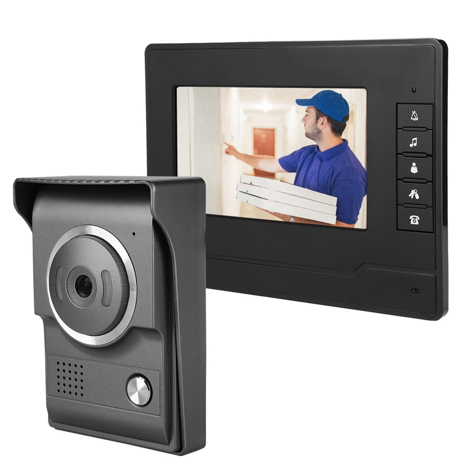 

7Inches TFT LCD HD Waterproof Wired Video Intercom Doorbell Infrared Night Vision Doorphone