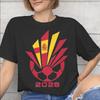 Spain Football 2026 Graphic Printing T Shirts for Unisex Unisex 100 Cotton Tee Shirt Clothing