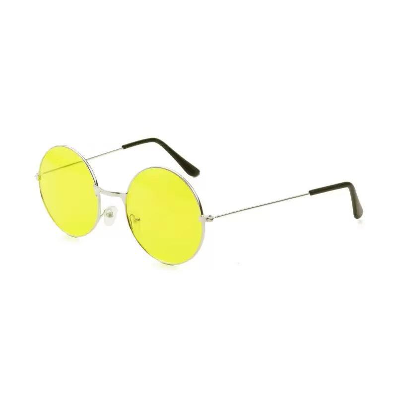 Set of 5 Black Round Harry Potter Sunglasses with Hyaluronic Acid Duck Metal, Perfect for Wedding Groomsmen and Lucky Cat Theme.