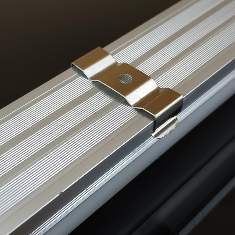 Clips de fixare tub lampă T4 T5 T8 Lumină bară LED rigidă Oțel inoxidabil Montaj Cataramă Lampă fluorescentă Profil aluminiu Dispozitiv de fixare