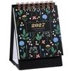 Mini Small Desk Calendar 2026 To Dec 2027 Portable Spiral Monthly Calendar Daily Organizer For Desk Home Yearly Planner