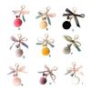 Keychain Modern Fashion Tousy Auto Key Ring Portable Simple Bag Pendant Artificial Fur Buckle Women Party Birthday Gifts